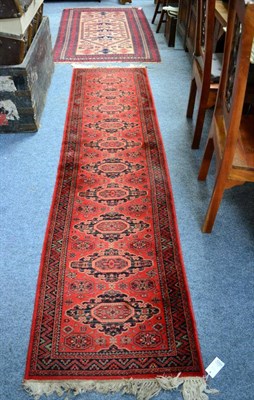 Lot 1220 - An Anatolian Bergama rug, the soft camel field enclosed by multiple narrow borders, 180cm by 110cm