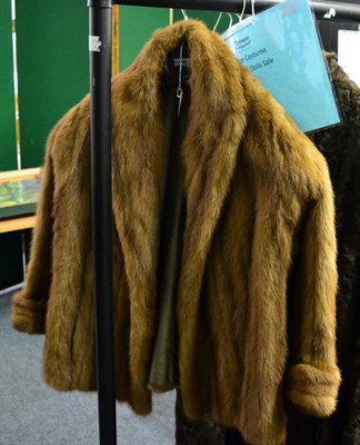 Lot 1231 - Light brown mink short jacket