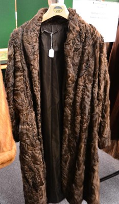 Lot 1232 - Persian lamb brown coat