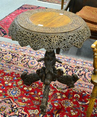 Lot 1289 - An Anglo-Indian circular topped table