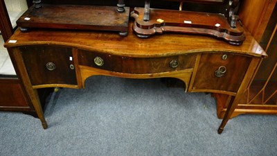 Lot 1342 - A mahogany bow fronted sideboard