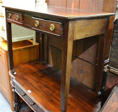 Lot 1352 - A 19th century mahogany side table