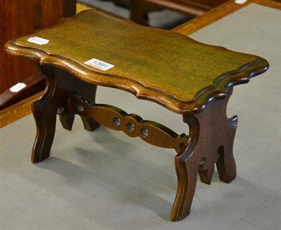 Lot 1391 - A 19th century apprentice table with moulded shaped top