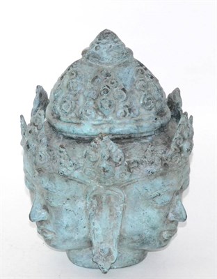 Lot 35 - A South East Asian bronze head