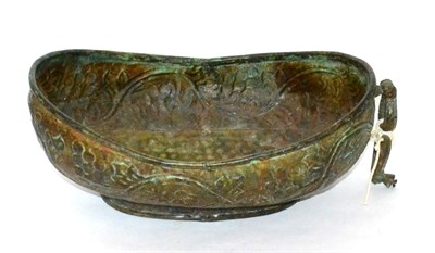 Lot 40 - A late 17th century copper alloy bowl