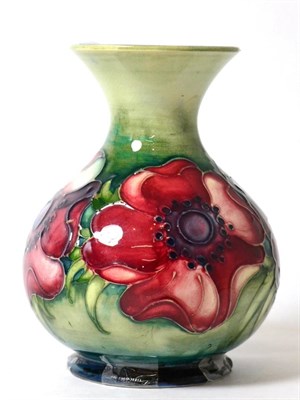 Lot 178 - A Walter Moorcroft baluster vase, signed (a.f.)