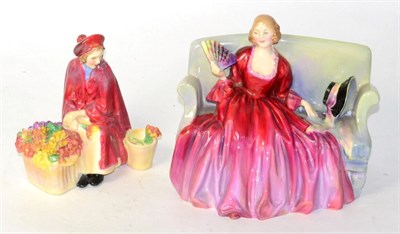 Lot 221 - Two Royal Doulton figures 'Bonnie Lassie' and 'Sweet and Twenty'