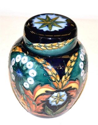 Lot 119 - Moorcroft pottery: King Lear trial pattern ginger jar by Rachel Bishop, 14cm high (boxed)