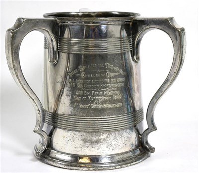 Lot 177 - An inter regimental tug of war challenge cup, 1896