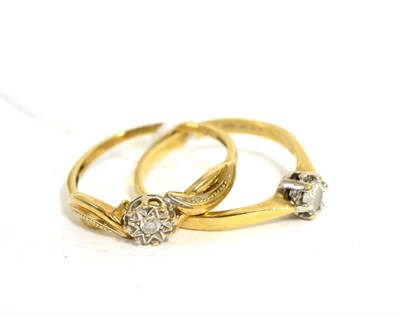 Lot 251 - A 9ct gold diamond solitaire ring, estimated diamond weight 0.25 carat approximately, finger size O