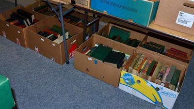 Lot 1085 - Large quantity of books on various subjects predominantly literature, including leather...