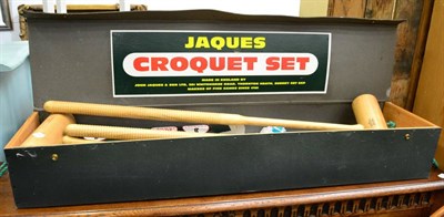 Lot 1103 - A Jaques croquet set (boxed)