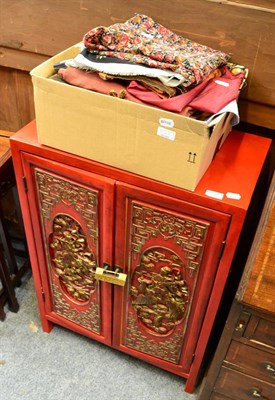 Lot 1107 - A Chinese soft wood cabinet