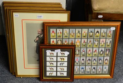 Lot 1149 - Six spy prints including 'Mr Dooley' and 'The King's Oculist', framed and glazed; together with...