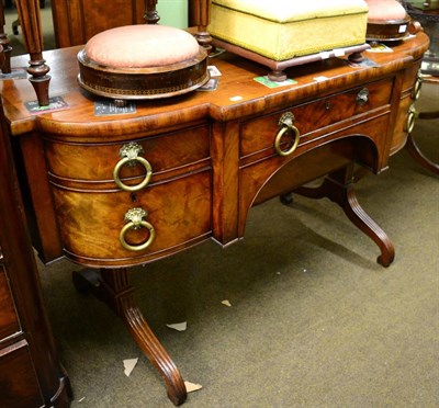 Lot 1234 - A George IV mahogany breakfront sideboard