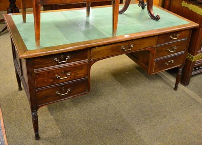 Lot 1241 - A late 19th century French desk with leather top