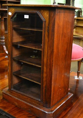 Lot 1245 - A small inlaid cabinet