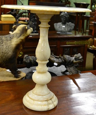 Lot 1250 - A circular marble occasional table (a.f.)