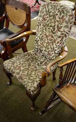 Lot 1267 - A Chippendale style armchair