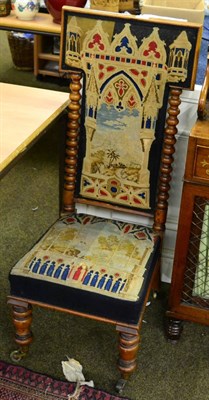 Lot 1279 - A Victorian prayer chair