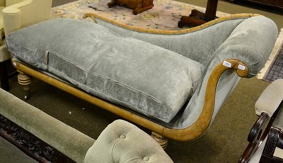 Lot 1289 - A late Regency bamboo simulated chaise longue