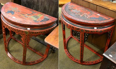 Lot 1303 - A matched pair of Chinese tables