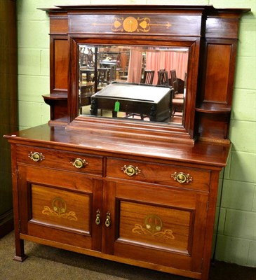 Lot 1333 - A mirror backed sideboard by Robson of Newcastle