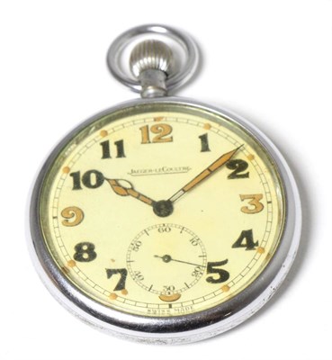 Lot 56 - A military open face pocket watch signed Jaeger Le Coultre, marked 'G.S.T.P. 281699' to the reverse