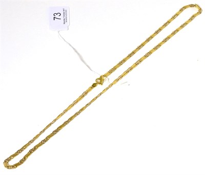 Lot 73 - An 18 carat fancy link necklace