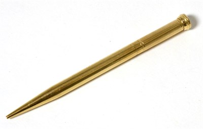 Lot 85 - A Sampson Mordan & Co 9ct gold propelling pencil