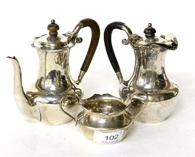 Lot 102 - A child's silver three piece coffee service by Mappin & Webb