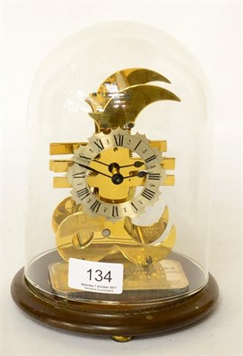 Lot 134 - A skeletonised limited edition number 31 Thwaites and Reed Johnson Matthey silver bullion timepiece