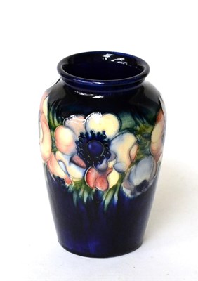 Lot 234 - Moorcroft pottery Anenome pattern small baluster vase