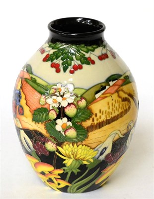 Lot 242 - A Moorcroft pottery vase 'Harvest Time' by Paul Hillditch