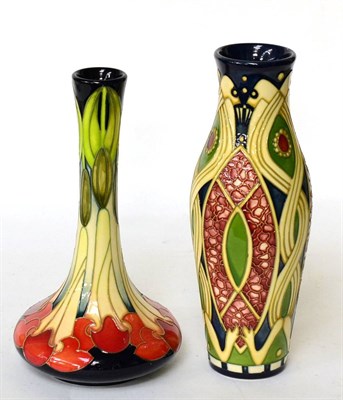 Lot 247 - A Moorcroft pottery vase Ltd edition 6/30 and another Moorcroft vase