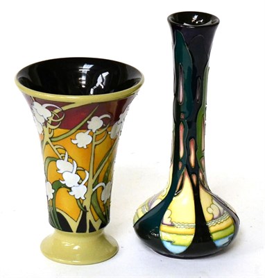 Lot 248 - Moorcroft pottery vase 'New Dawn' by Emma Bossons and another Moorcroft vase