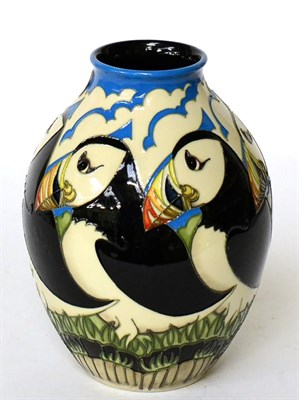 Lot 249 - A Moorcroft pottery vase Lindisfarne pattern by Vicky Lovatt