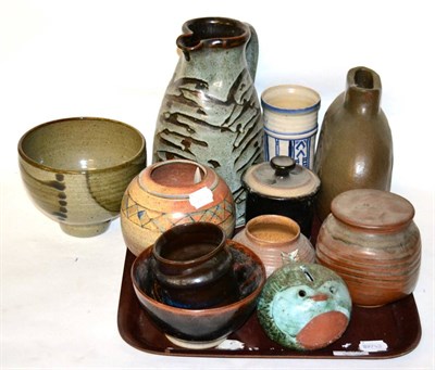 Lot 253 - Quantity of Studio pottery including David Lloyd Jones, Richard Abnet etc