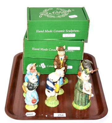 Lot 254 - A group of Beswick models comprising Gentleman Pig, Lady Pig, four Beatrix Potter figures, and five