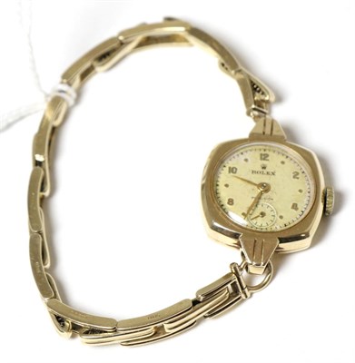 Lot 263 - A lady's 9 carat gold wristwatch, signed Rolex, Precision