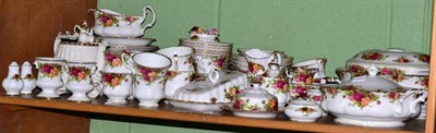 Lot 332 - Royal Albert 'Old Country Roses' pattern china (on two shelves)