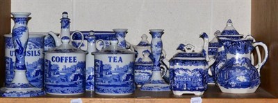 Lot 348 - Spode Italian pattern ornamental items and other blue and white etc