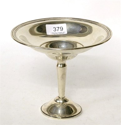 Lot 379 - An American white metal tazza, stamped ";Sterling"