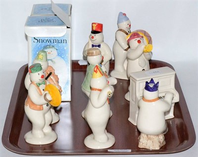 Lot 400 - Royal Doulton 'The Snowman Gift Collection' consisting of 'Violinist Snowman', 'Bass Drummer...