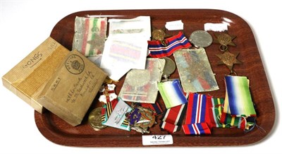 Lot 427 - Assorted World War II and other medals