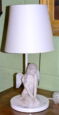 Lot 447 - Lladro Beautiful Angel lamp (with box)