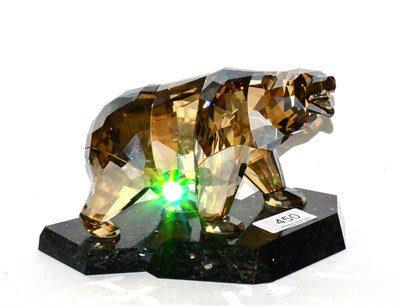 Lot 450 - Swarovski Shield of Polar bear from the Soulmates range with box and certificate