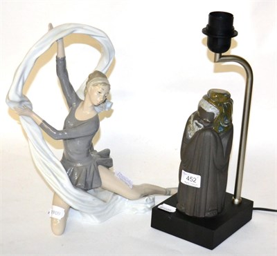 Lot 452 - Nao Dancer with Veil, and a Lladro figural lamp (both boxed)&nbsp