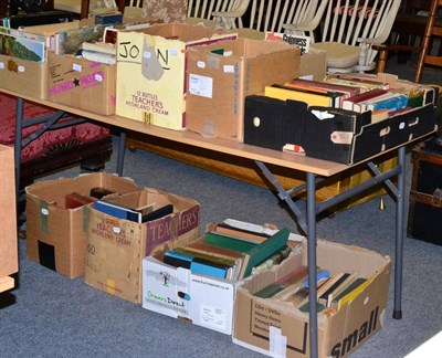 Lot 1017 - Thirteen boxes of books including medical reference, novels etc