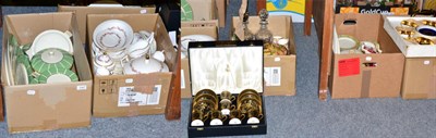 Lot 1067 - Assorted china including Royal Crown Derby, Minton, Aynsley, Booths etc (seven boxes)